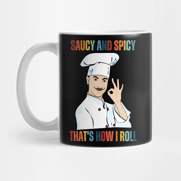 Saucy and spicy that is how I roll | chef | vintage by Everydayoutfit